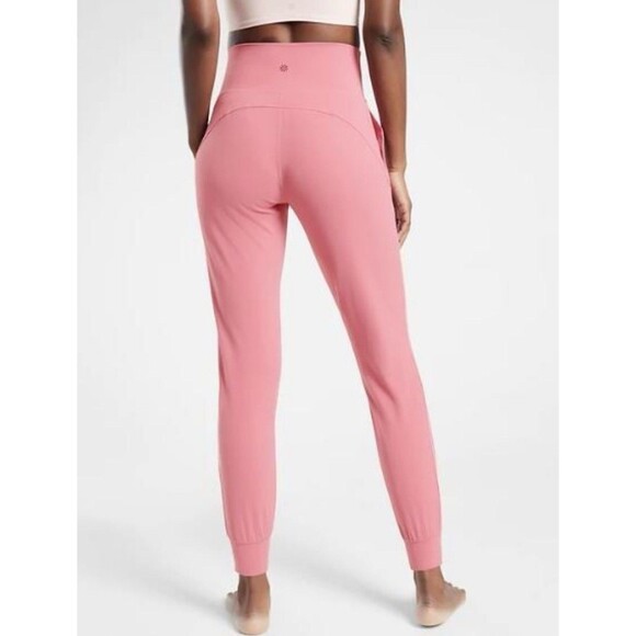 Athleta Salutation Jogger Powervita Yoga Fitness Pants Size Small S Antique Rose - Picture 2 of 14